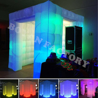 Neues Design Oxford Stoff aufblasbare LED-Beleuchtung Foto kabine, Werbung aufblasbare Foto kabine Zelt