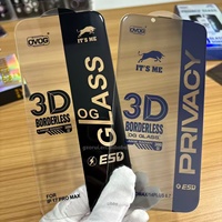 Protection d'écran en verre trempé 3D sans bordure, ultra-courbé, anti-statique OG It's Me pour iPhone 18 Pro Max 17 16
