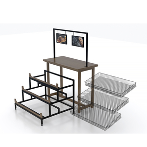 Kim loại bánh mì bằng gỗ Kệ trưng bày, bánh trưng bày Gondola kệ trưng bày cho bánh mì - Product Image 3