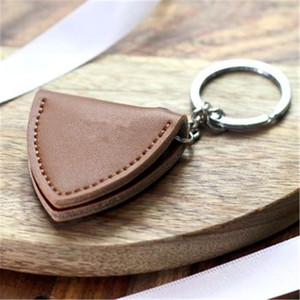 Estuche para púas de guitarra de cuero hecho a mano, llavero, bolsa de almacenamiento para púas de ukelele, accesorio para instrumentos. - Product Image 4