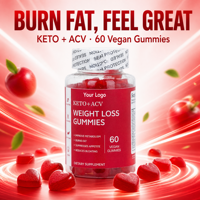 Gummies Minceur au Vinaigre de Cidre de Pomme : Soutien à la Gestion du Poids, Stimulation du Métabolisme, Aide à la Digestion – Gummies ACV Personnalisables OEM ODM