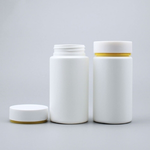 70ml-250ml HDPE Plastique Vitamine Médecine Bouteille Blanc Capsule Pot avec Lotion/Shampooing Utiliser pour Pilules Gummies Comprimés Suppléments - Product Image 4