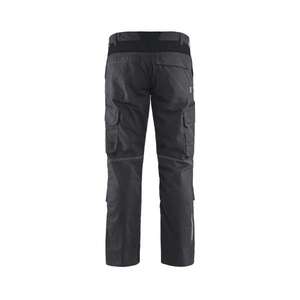 BLAKLADER - 144818329699D128 Pantalones industriales elásticos con bolsillos para rodilleras Gris medio/Negro-PANTALONES DE TRABAJO EAN 7330509759660 - Product Image 2