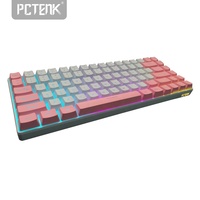 Clavier de jeu miniature sans fil double, filaire, rétroéclairé par LED RGB, avec membrane anti-fantôme rechargeable, USB Type-C, périphérique PC, 2,4 GHz