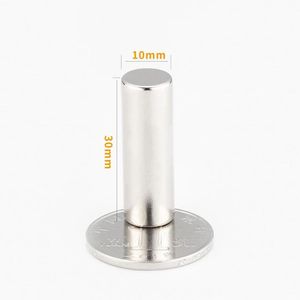 Imán de Neodimio Circular Sinterizado de Alta Calidad para <span class=keywords><strong>Soldadura</strong></span> Permanente, Disco de 8mm, Barra Industrial Resistente de 15mm, Almacenamiento en Cilindro - Product Image 3