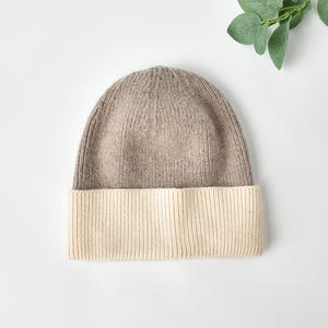 <span class=keywords><strong>Bonnet</strong></span> en tricot d'hiver multicolore pour femmes, <span class=keywords><strong>bonnet</strong></span> de ski unisexe en laine avec <span class=keywords><strong>pompon</strong></span> en fourrure, vente en gros - Product Image 4