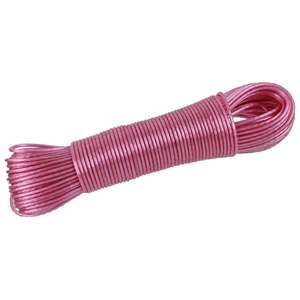 Bürstenmann Wäscheleine Kunststoff PP-U. Drahteinlage 40m farbig sortiert - Product Image 1