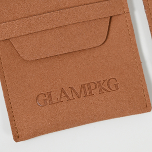 GLAMPKG Microfiber <b>Gift</b> <b>Envelope</b> Jewelry Pouch Necklace Bracelet Earrings Packaging Bags Pouches With Custom Logo - Product Image 6