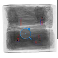 Système de détection d'objets étrangers par scanner à rayons X pour bagages, haute précision, résolution spatiale de 1,0 mm, 160 kV