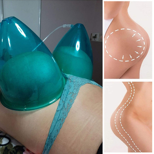 2 pezzi accessori per macchina per <span class=keywords><strong>terapia</strong></span> sottovuoto per tazza Set massaggiatore a forma di raschiatura del corpo per il sollevamento dei glutei e il miglioramento del seno - Product Image 3