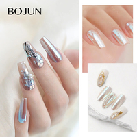 NOUVEAU Pigment chromé pour ongles en opale néon pressée, effet aurora, pigment solide caméléon, poudre