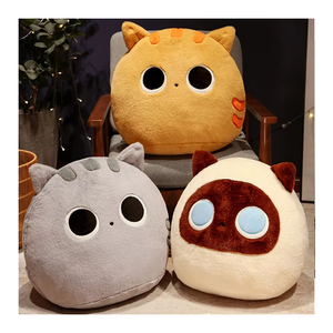 30Cm <span class=keywords><strong>Hot</strong></span> Sale Kawaii Schattige Zacht Pluche Speelgoed Zwart Kat Kussen Knuffel Dier Zwart Pluche Kat - Product Image 1