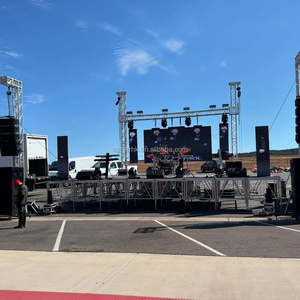 Sistema de armazón de techo de aleación de aluminio, armazón de techo de aluminio con pernos de escenario, armazón de iluminación para conciertos, escenario móvil para conciertos - Product Image 2