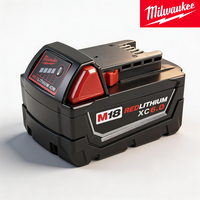 بطارية ليثيوم أيون ميلووكي M18 REDLITHIUM XC6.0 بقوة 18 فولت وسعة 6.0 أمبير ساعة لجميع أدوات الطاقة M18