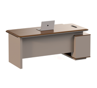 Bureau de direction en bois de luxe pour PDG et managers, design moderne en forme de L, mobilier de bureau modulaire