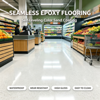 Enduit époxy coloré pour intérieur et extérieur, résistant à la saleté et à l'usure, pour la décoration de maisons, hôtels et villas
