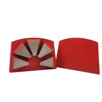 Outil de meulage de béton à verrouillage rapide avec 2*1/4 outils diamantés de segment PCD chaussures de meulage pour chaussure de meulage de diamant de sol époxy