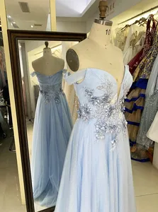 New Floral Ball Gown Wholesale Long Gowns Evening Prom Dress 2025 For Young Girl