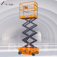 Plateforme élévatrice mobile de chantier, type ciseaux hydrauliques, capacité de charge 200-400 kg, hauteur 5 m, métal antirouille, utilisation extérieure