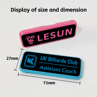 Insigne LED de fête de Noël de fête directe d'usine porte-badge nominatif léger multicolore badge nominatif personnalisé