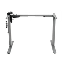 Bureau de travail électrique réglable en hauteur, 1 pièce, MOQ, économique, avec moteur unique et 2 pieds, pour ordinateur, vente en gros