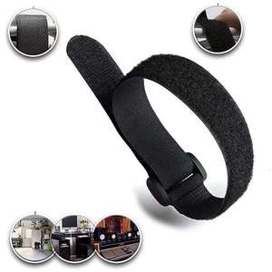 Écusson adhésif à sangle élastique personnalisé Velcroes Velcroes élastiques pour attaches de câble Écusson à sangle élastique à boucle et crochet personnalisé Velcroes de bande - Product Image 3