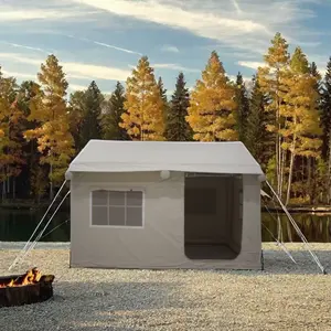 이지 셋업 4 시즌 글램핑 텐트, 2-4 인용 방수 방풍 자외선 차단 야외 자립형 에어 텐트