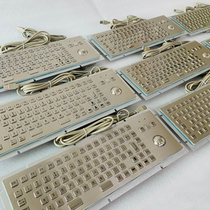 Clavier industriel USB <span class=keywords><strong>en</strong></span> métal de haute qualité avec trackball, certifié IP65, pour usage intensif - Product Image 3