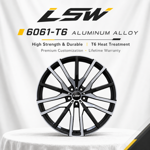 ล้อฟอร์จ LS8177 จากโรงงานโดยตรง ขนาด 18 19 20 นิ้ว 5x120 สีดำเงา ขอบขัดเงา หลายก้าน สำหรับ BMW Mercedes - Product Image 4