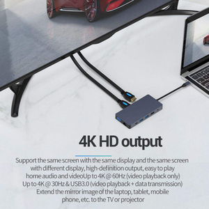 Hub USB Tipo C 11 en 1 con Logotipo Personalizado, <span class=keywords><strong>Adaptador</strong></span> USB 3.0, Hub USB para Laptop, Teléfono Móvil, Tableta y Computadora - Product Image 6