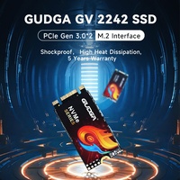 قرص صلب داخلي GUDGA بسعة 128 جيجابايت M.2 NVMe 2242 PCIe4.0 من البلاستيك مع سرعة قراءة تصل إلى 1200 ميجابايت/ثانية