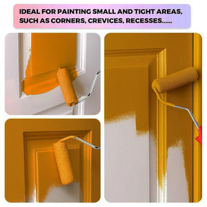 Rodillos de Pintura Industriales Mini de 4 Pulgadas <span class=keywords><strong>para</strong></span> Bricolaje, Acabado Fino, Pincel de Terciopelo de Mohair, Producto OEM Personalizable - Product Image 6