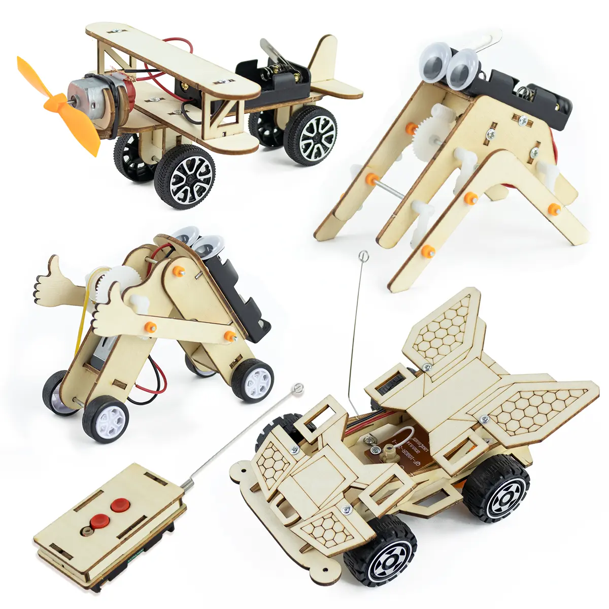 DIY Wooden Model Toys STEM Porject Kit 3D Puzzles Science Experiments Educational Building kit for Kids educational toys