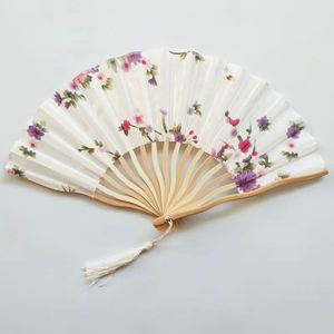 Personalized Black <b>Large</b> Wooden Folding Hand <b>Fan</b> Custom Printed Bamboo Crafts Decorative Item - Product Image 1
