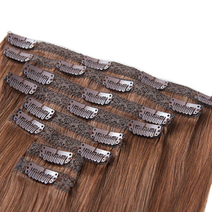 <span class=keywords><strong>Extensions</strong></span> de Cheveux Humains Vietnamiens Remy Vierges Double Tirées de Luxe Naturellement Raides Ondulées en Soie Vente en Gros - Product Image 1