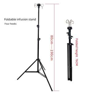 Fabriek Prijs Ziekenhuis Opvouwbare Infusie Rack, Draagbare Intraveneuze Stent Is Geschikt Voor Reizen, Familie Iv Pole Intraveneuze Pool - Product Image 1