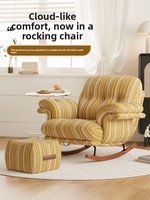 Fauteuil inclinable à bascule en bois pour balcon, canapé de luxe léger pour salon, détente et sommeil, mobile, garantie 2 ans