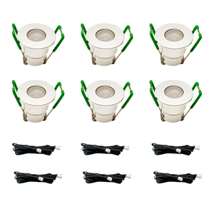 <span class=keywords><strong>Spot</strong></span> encastré <span class=keywords><strong>LED</strong></span> miniature RGB 6x3W à intensité variable pour véranda ou jardin - Product Image 2