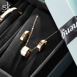 Ensemble de bijoux SK Watch, collier, bracelet et boucles d'oreilles en cristal et perles de luxe pour femmes, cadeaux d'anniversaire, cadeaux de <span class=keywords><strong>magasin</strong></span> physique - Product Image 5