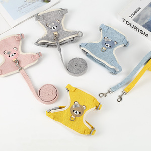TEDDY bichon Con Chó Nhỏ ngực khai thác Polyester vật nuôi cung cấp thời trang chó Dây Xích vest động vật cho mèo đi Bộ thỏ giám sát - Product Image 3