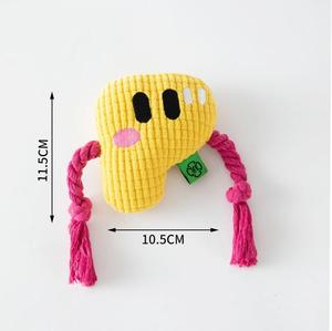 Jouet à mâcher pour chien en polyester durable, design exclusif, écologique, style dessin animé, lettres de l'alphabet, corde de mastication pour soulagement et nettoyage des dents - Product Image 2