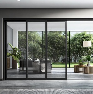 Prix de gros pour <span class=keywords><strong>porte</strong></span> <span class=keywords><strong>coulissante</strong></span> de balcon/<span class=keywords><strong>plafond</strong></span> avec rail invisible, cadre étroit. - Product Image 6