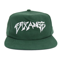 Chapeau non structuré vert à 5 panneaux Voile perlée Logo brodé en coton Chapeaux de surf en plein air pour hommes et femmes