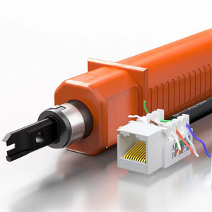 Herramienta de crimpado RJ45 y alicates de red - 3 en 1: corta, desforra y crimpa cables Ethernet y telefónicos 6P/8P - Product Image 5