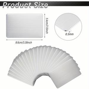 Tarjetas de Visita de Acero Inoxidable 304 con Logotipo Grabado e Impresión Personalizada, MOQ Bajo - Tarjetas de Identidad Premium para Directores Ejecutivos - Product Image 2
