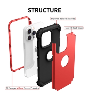 <span class=keywords><strong>เคส</strong></span>เกราะไฮบริดป้องกันการกระแทกสามชั้นสำหรับ <span class=keywords><strong>iPhone</strong></span> 15 14 13 12 11 x XS XR 6 7 8 <span class=keywords><strong>PLUS</strong></span> MINI PRO MAX ฝาหลัง - Product Image 5