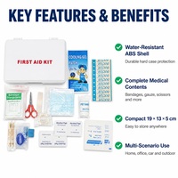 Étui rigide compact en ABS blanc avec logo imprimé en soie, vide, pour le rangement de médicaments, survie en extérieur, OEM ODM, prix usine personnalisé