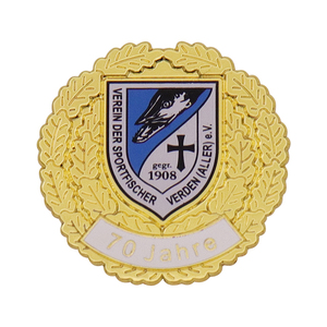 Pin esmaltado de metal chapado en oro de diseñador personalizado, titular de insignia de ganador de honor único, recuerdo estampado de huecograbado, ¡te encantará! - Product Image 6