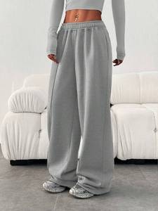 <span class=keywords><strong>Pantalon</strong></span> large taille haute pour <span class=keywords><strong>femme</strong></span>, nouvelle collection printemps 2026, coupe régulière, couleur unie, <span class=keywords><strong>pantalon</strong></span> ample, jogging avec <span class=keywords><strong>molleton</strong></span> <span class=keywords><strong>en</strong></span> coton - Product Image 2