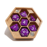 Dés à jouer RPG verts transparents, ensemble de dés polyédriques DND pour jeux de société